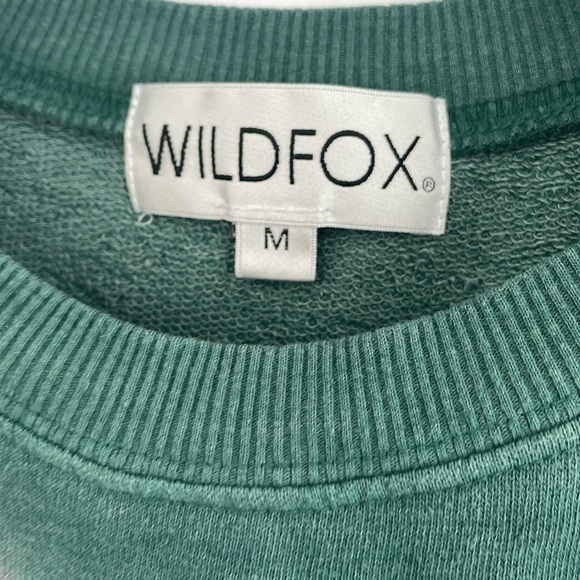 WILDFOX Watermelon Wash Sommers Sweatshirt Size Medium Green and Pink Tie-Dye - Picture 8 of 17